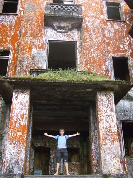Dan at the abandoned hotel