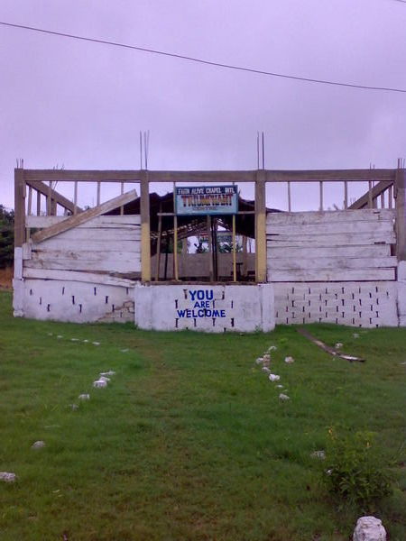 Just one of the many churches found in Ghana.