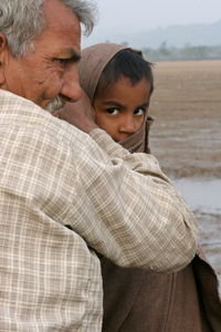 local fisherman with son