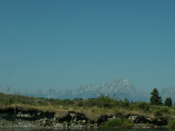Tetons from the float