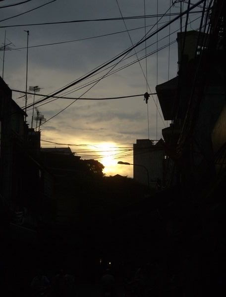 Sunset From the Streets of Hanoi