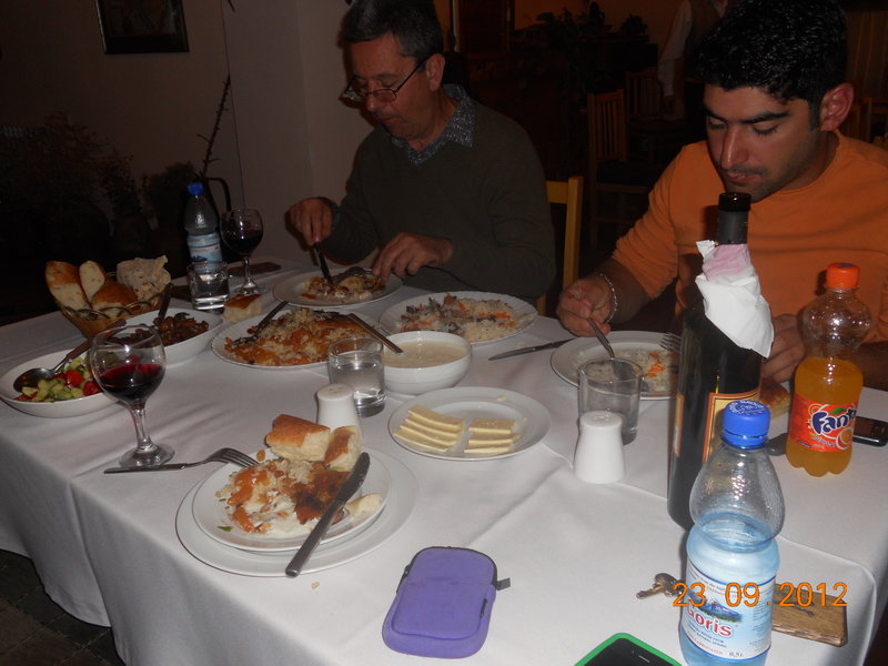 Evening meal at the Mirhav