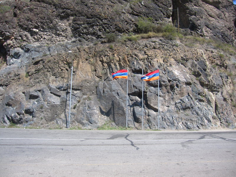 The Artsakh and Armenian border