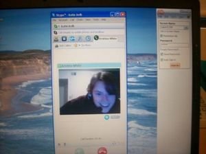 Kristina on Skype