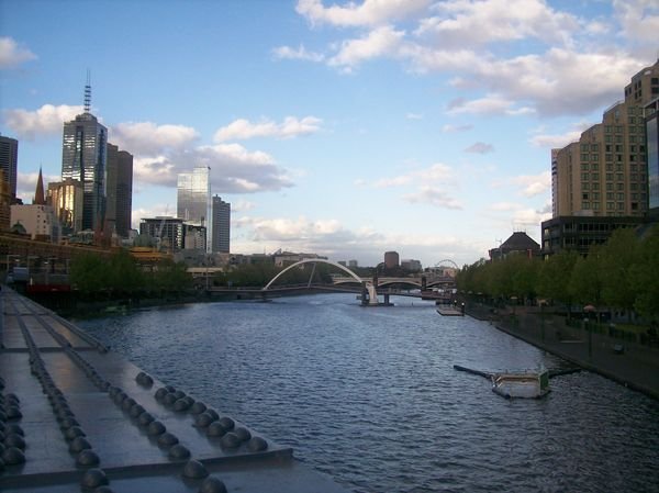 Looking down the Yarra
