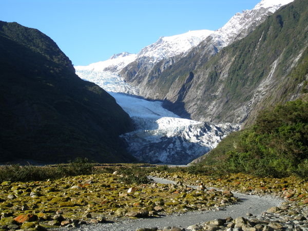 The foot of the glacier