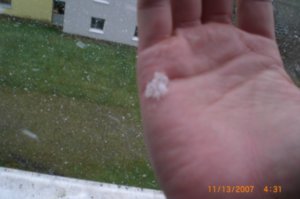 Snow in hand