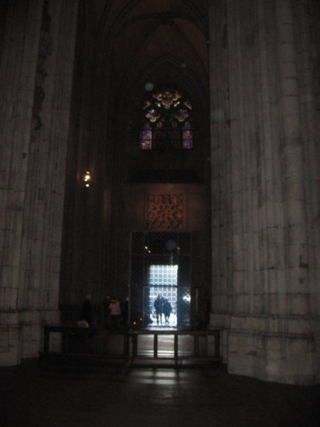Pillars inside the Cathedral