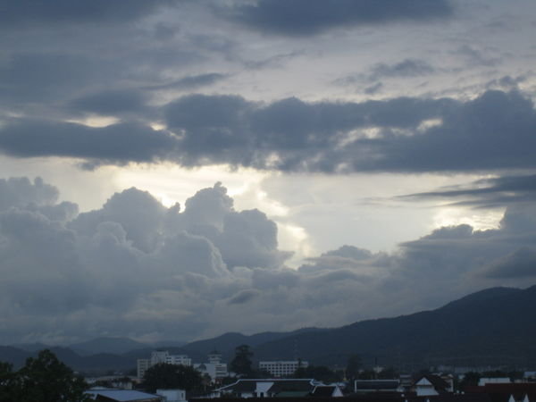 Ominous Monsoon Clouds Threatening Chiang Mai