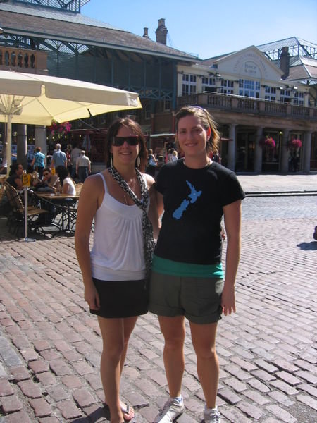 Ange (my cousin) and Me in Covent Garden shops, London
