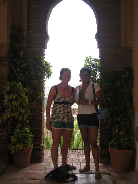Vartika and me at Alcazaba palace, Malaga, Spain