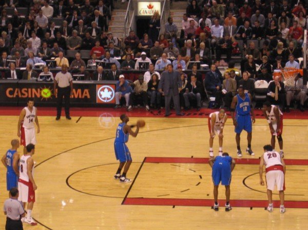 The Toronto Raptors basketball game