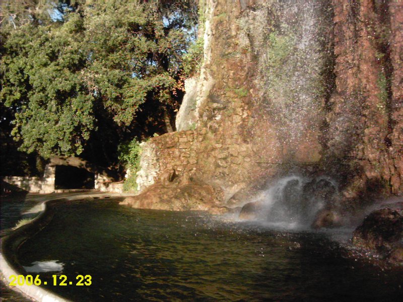 Fountain in citadel ruins park, Nice IV