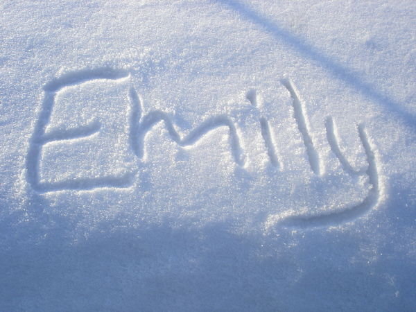 writing my name in the snow (no, not that way)