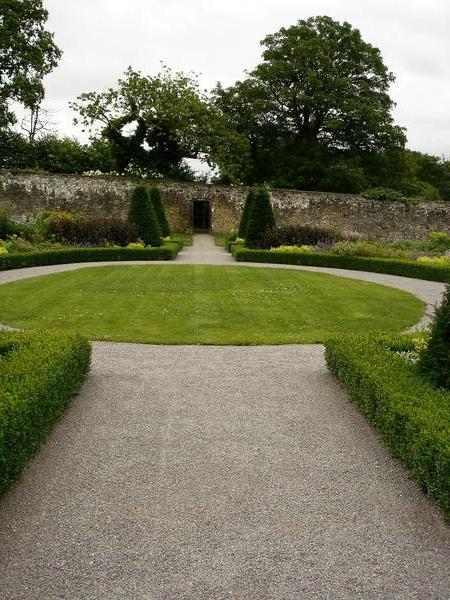 formal perennial garden