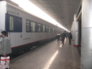 our train from Beijing at Xi-an station