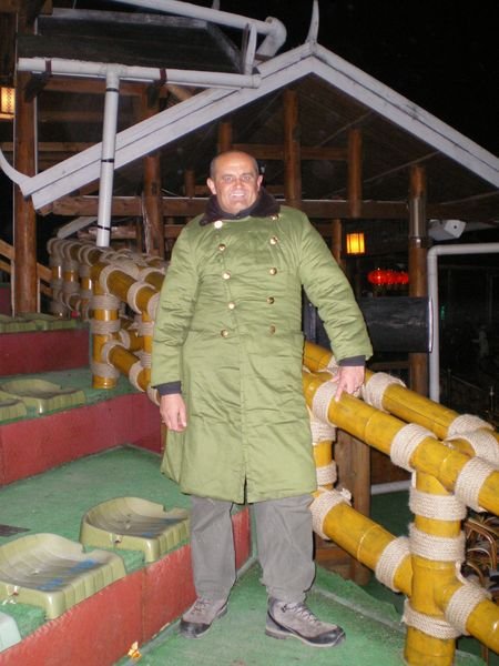 Tim in his army coat
