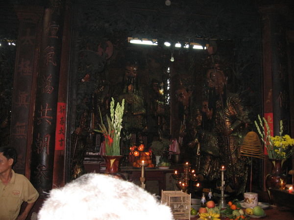 Inside the temple