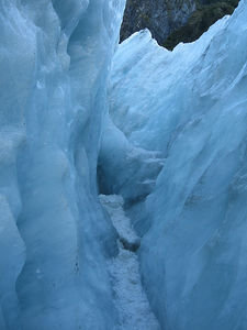 Glacier crevice