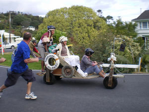 The hillbillies cart during the race