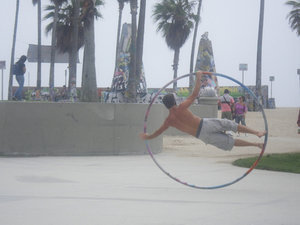 Just one of the strange things you see at Venice beach