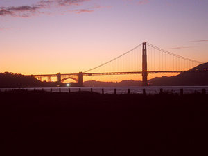 Our sunset picture of the golden gate bridge