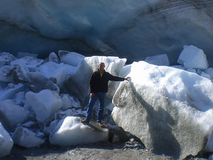 At the foot of the glacier