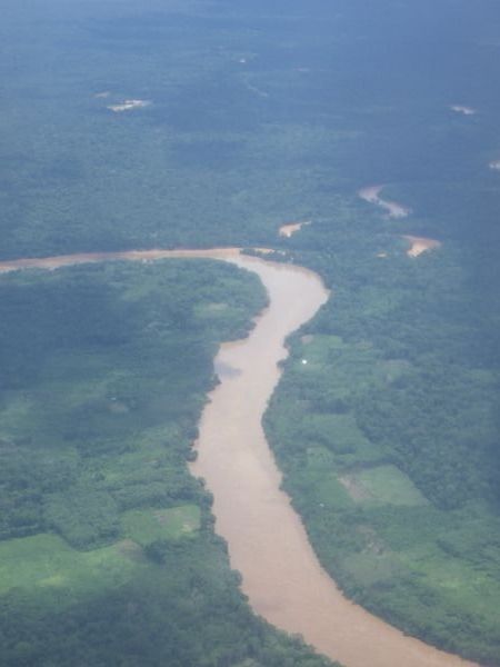 29 Dec: flying in over the Amazon river