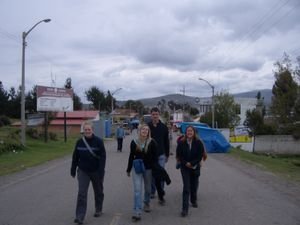 We have to walk over the Bolivian border