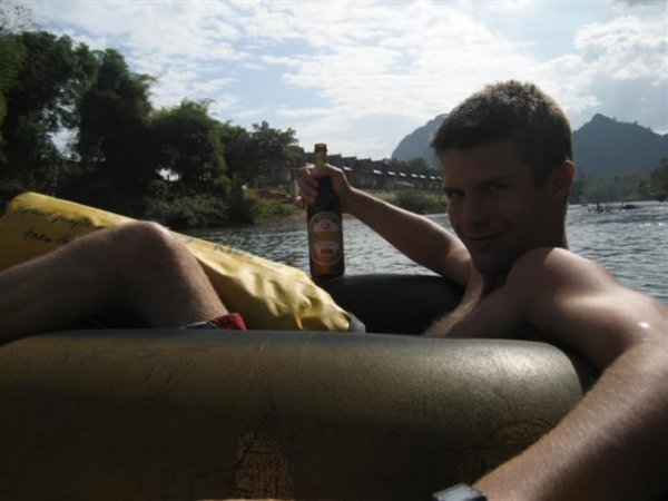 A river, a tube, a beer....