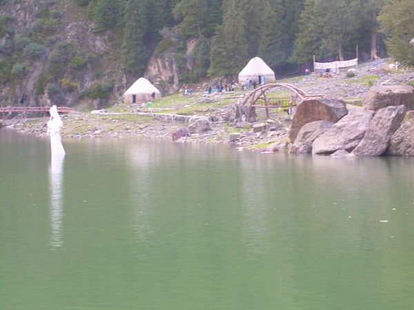 View of the Yurts