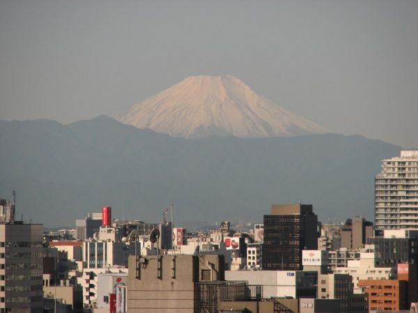 Mt Fuji from our hotel room