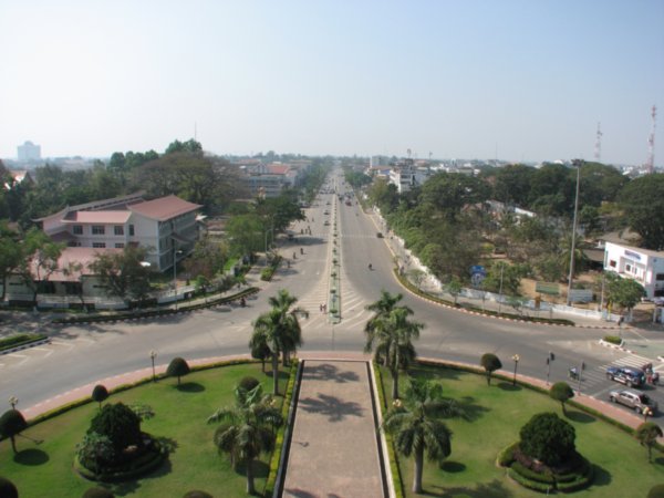 View from Victory Monument towards old Presidential Palace