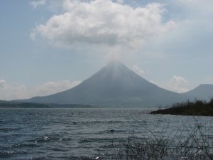 Volcan Arenal from the lake