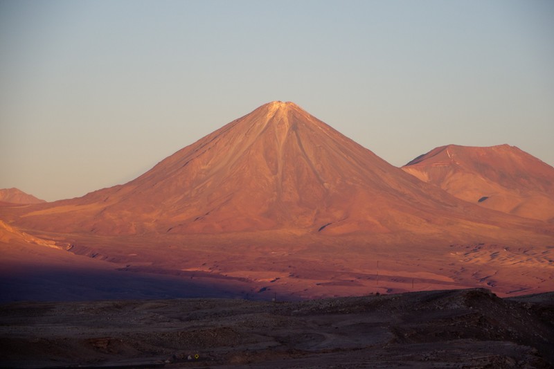 Sunset on Volcan Licancabur
