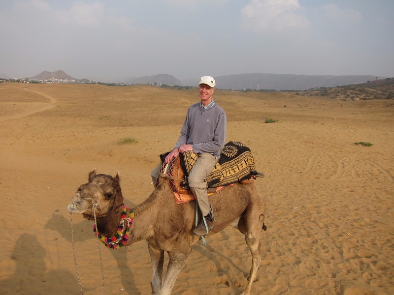 Hugh on camel