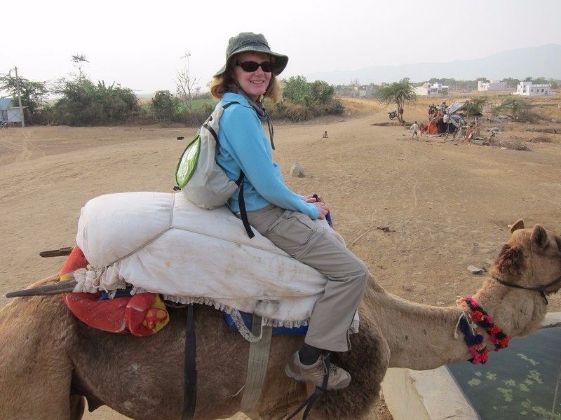 Sarah on camel