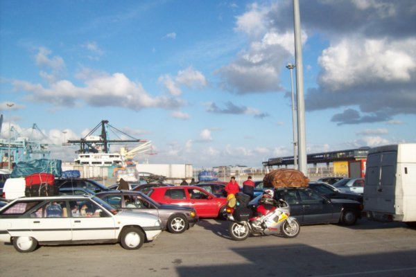 Queuing up for the Ferry in Algeciras