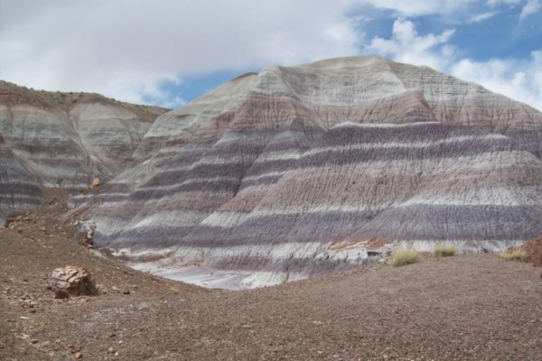 Grey, Blue and Purple Mudstone Hills of the Chinle Formation