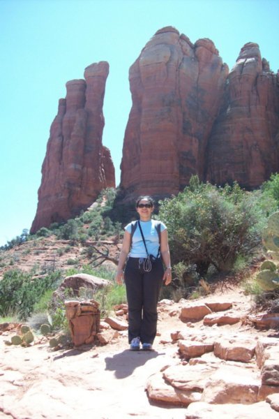 Teresa and the Upside-Down Horse Legs at Cathedral Rock