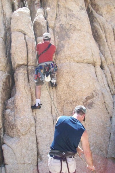 Climbing! David on Belay