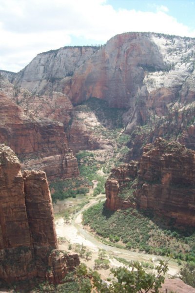 View from Angels Landing Trail