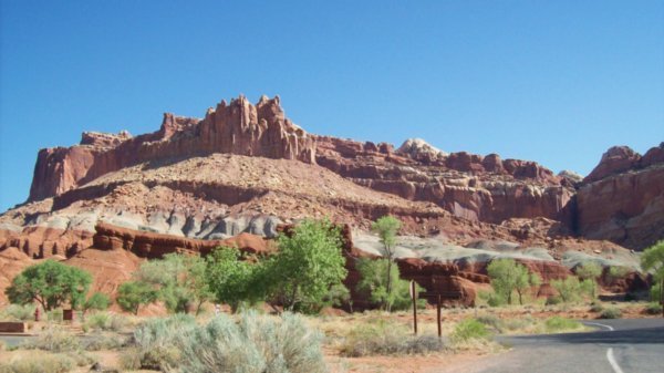 The Castle, a Prominent Landmark At Capitol Reef