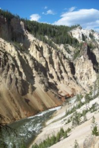 River and Walls of the Grand Canyon of the Yellowstone