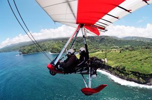 Ultralight flight over Maui's west coast
