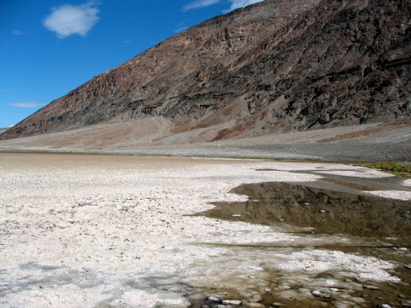 salt in the Badwater basin