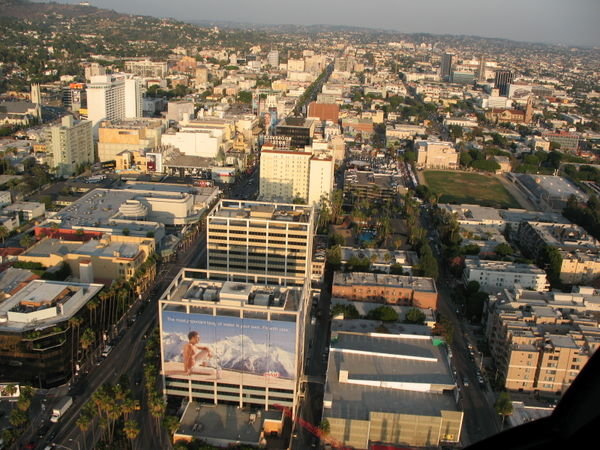 Over Hollywood blvd