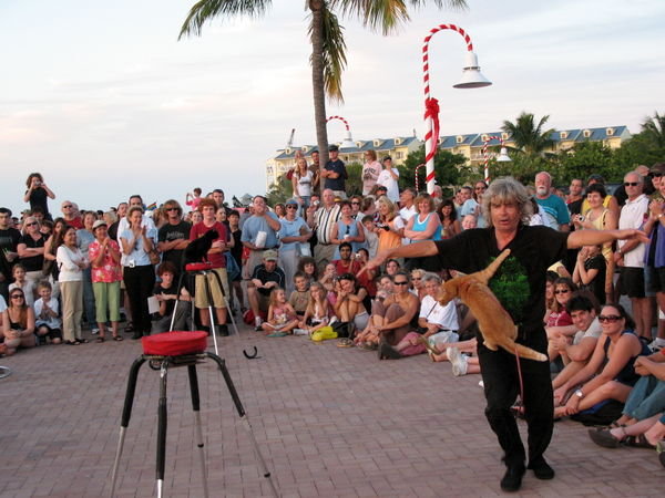 A Key West street performer
