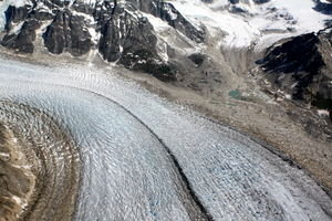 River of glaciated ice