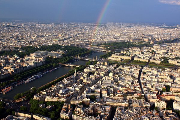 rainbow over Paris
